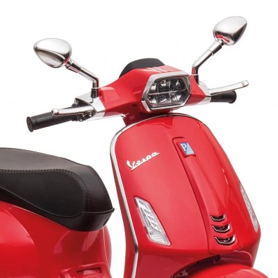 MOTO BATERIA VESPA ROJA