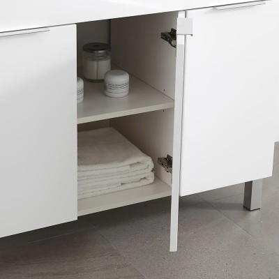 MUEBLE BAÑO BLANCO SERIE MINERVA 100X46X85CM