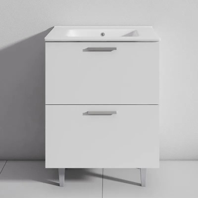 MUEBLE BAÑO BLANCO SERIE MODENA 60X46X85CM BENOTTI