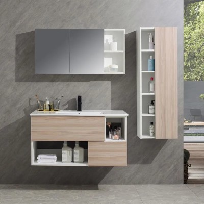 MUEBLE BAÃO SERIE GARDENIA GABINETE 100X46X54CM ESPEJO 100X50X15CM BENOTTI