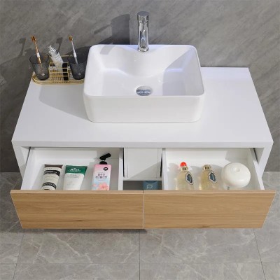 MUEBLE BAÑO SERIE NARCISO GABINETE 100X50X62CM ESPEJO 100X60CM BENOTTI