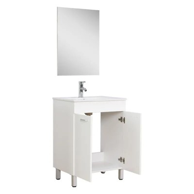 MUEBLE BAÑO+ESPEJO SERIE CANIS 60X46X85CM