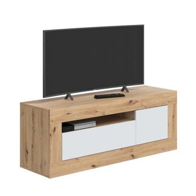 MUEBLE TV CON 2 PUERTAS 53X139X42CM BL. ARTIK/R. NODI MOMI