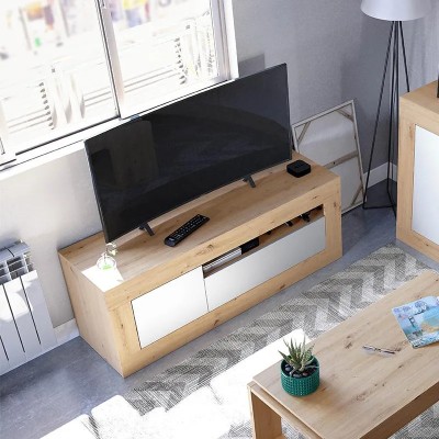 MUEBLE TV CON 2 PUERTAS 53X139X42CM BL. ARTIK/R. NODI MOMI