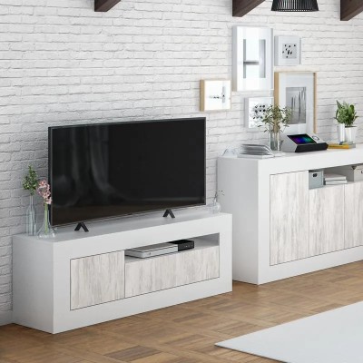 MUEBLE TV CON 2 PUERTAS 53X139X42CM BL. VELHO/BL. ARTIK MOMI