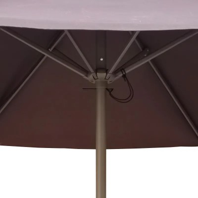 PARASOL ACERO MARRON DONNA GARDEN 2.10 METROS