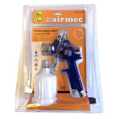 PISTOLA PINTAR HVLP DEPOSITO 100ML AIRMEC