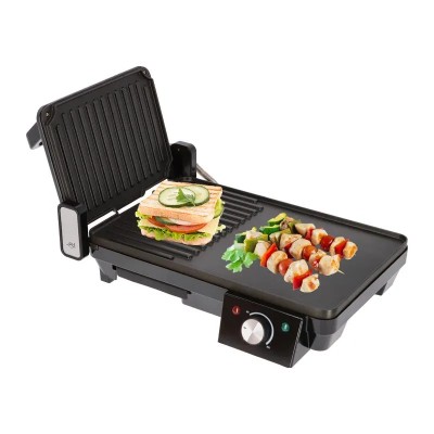 PLANCHA DE ASAR Y SANDWICHERA 2.000W PLACAS 2 EN 1 LARRYHOUSE