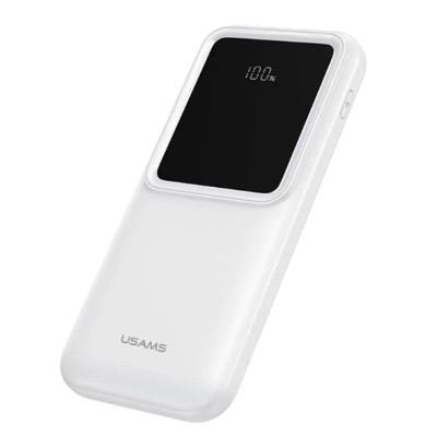 POWERBANK CON CABLES 10000MAH BLANCO USAMS