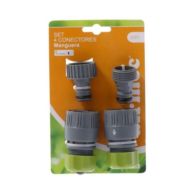 SET 4 CONECTORES MANGUERA 1/2" AIRMEC