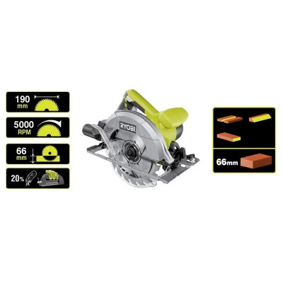 SIERRA CIRCULAR 1.400W 190MM RYOBI