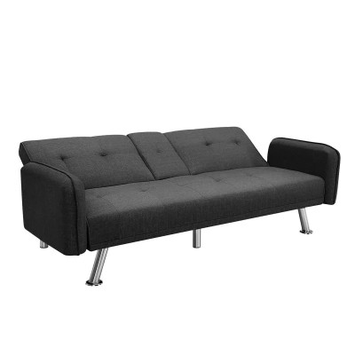 SOFA CAMA GRIS 210X85X80CM MOMI