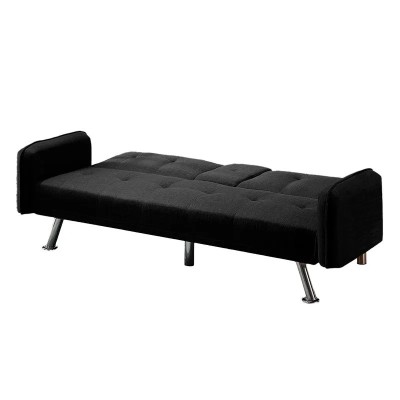 SOFA CAMA NEGRO 210X85X80CM MOMI