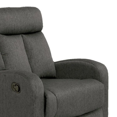 SOFÁ RELAX RECLINABLE 1 PLAZA 100X95X75CM GRIS OSCURO MOMI