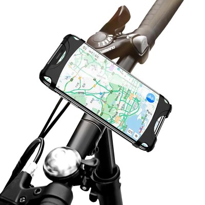 SOPORTE DE SILICONA SMARTPHONE PARA BICICLETA NEGRO USAMS