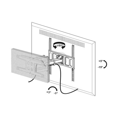 SOPORTE DE TELEVISION EXTENSIBLE 37-80" LARRYHOUSE