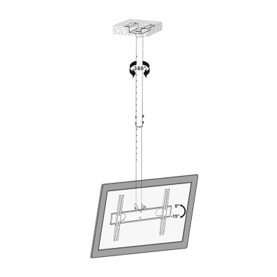 SOPORTE TELEVISION DE TECHO 32-55" LARRYHOUSE