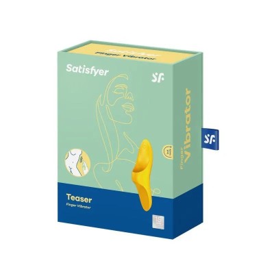 VIBRADOR PARA EL DEDO PEQUEÑO Y VERSATIL AMARILLO SATISFYER