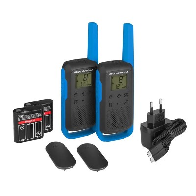 WALKIE TALKIES T62 BLACK BLUE MOTOROLA