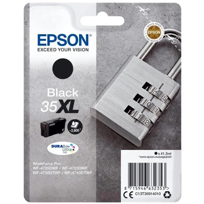 TINTA EPSON C13T35914010 BLACK 35XL DURABRITE ULTRA T3591