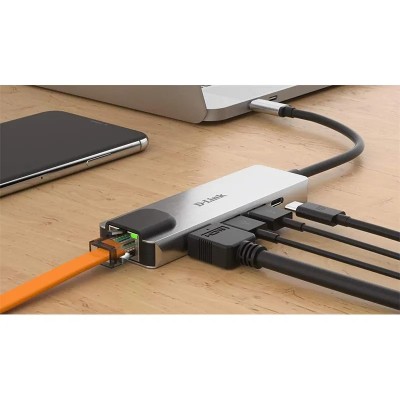 DOCK HUB USB D-LINK 5 EN 1 DUB-M520 USB-C