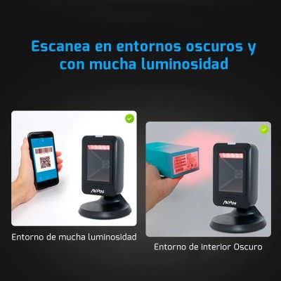 LECTOR AVPOS CODIGOS AVPOS 630 SOBREMESA USB 1D +2D + QR