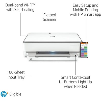 IMPRESORA HP DESKJET MULTIFUNCION ENVY 6020E COLOR WIFI WHITE