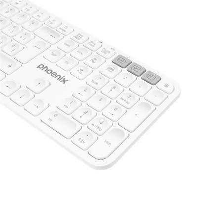 TECLADO PHOENIX K300 MULTIDISPOSITIVO WIRELESS WHITE