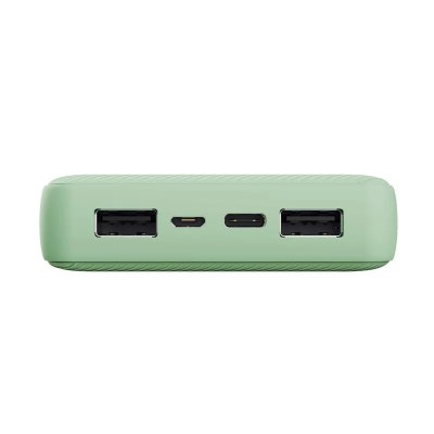 POWERBANK TRUST PRIMO 20000MAH USB + USB-C 2A GREEN