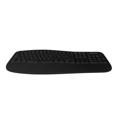 TECLADO PHOENIX K201 ERGONOMICO WIRELESS BLACK