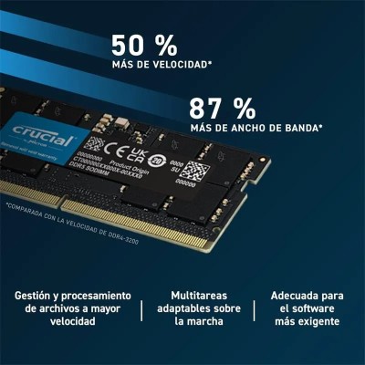 MEMORIA SODIMM 32GB CRUCIAL DDR5 4800MHZ