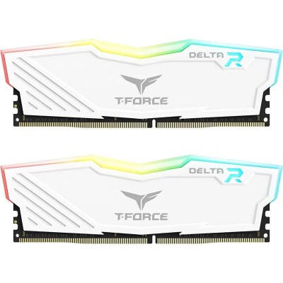 MEMORIA RAM 16GB (2X8GB) TEAMGROUP DELTA DDR4 3200MHZ RGB WHITE