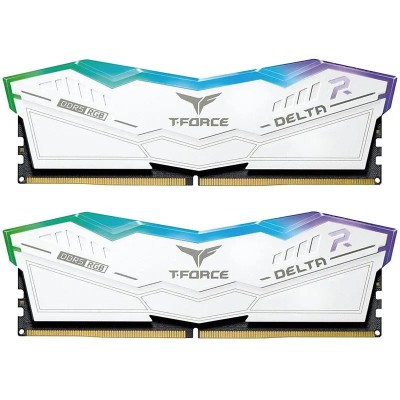 KIT MEMORIA RAM TEAMGROUP DELTA 32GB (2X16GB) DDR5 5600MHZ RGB WHITE