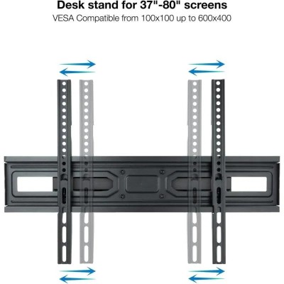 SOPORTE TV MONITOR TOOQ 37-80 40KG INCLINABLE/GIRATORIO BLACK