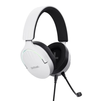 AURICULARES + MICROFONO TRUST GAMING RGB GXT 490W FAYZO HEADSET 7.1 WHITE