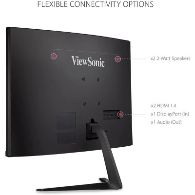 MONITOR GAMING VIEWSONIC 27 165HZ CURVO MULTIM ERGONOMICO HDMI DP 3YR GAR