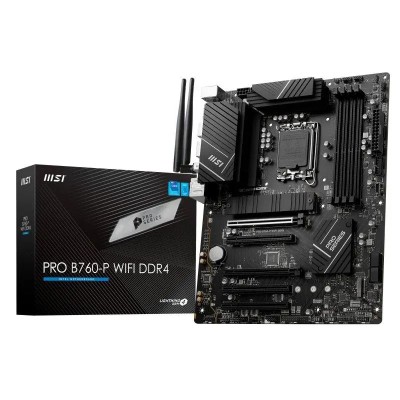 PLACA BASE MSI PRO B760-P WIFI ATX DDR4 HDMI + DP