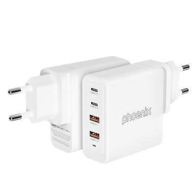 CARGADOR PHOENIX 100W SMARTPHONE/PORTATIL/TABLET 2X USB-A + 2X USB-C