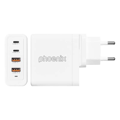 CARGADOR PHOENIX 100W SMARTPHONE/PORTATIL/TABLET 2X USB-A + 2X USB-C