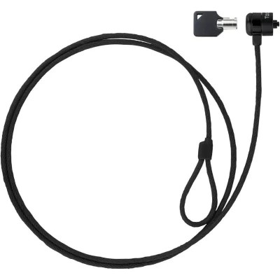 CABLE SEGURIDAD TOOQ PORTATIL CON LLAVE 1.5M BLACK