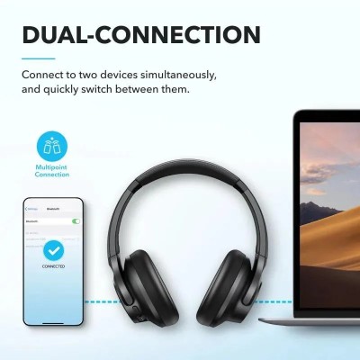 AURICULARES ANKER SOUNDCORE Q20I WIRELESS BLUETOOTH USB-C BLACK