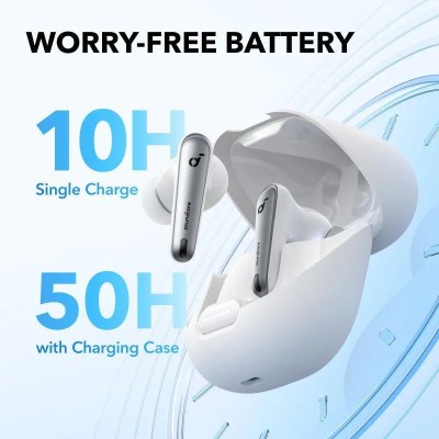 AURICULARES ANKER SOUNDCORE LIBERTY 4 NC BLUETOOTH USB-C IPX4 WHITE