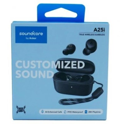 AURICULARES ANKER SOUNDCORE A25I IN EAR WIRELESS BLUETOOTH IPX5 USB-C BLACK