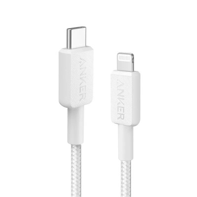 CABLE ANKER 322 USB-C TO LIGHTNING TRENZADO 0.9M 30W WHITE