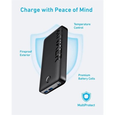 POWERBANK ANKER 335 20000MAH 15W USB-C BLACK