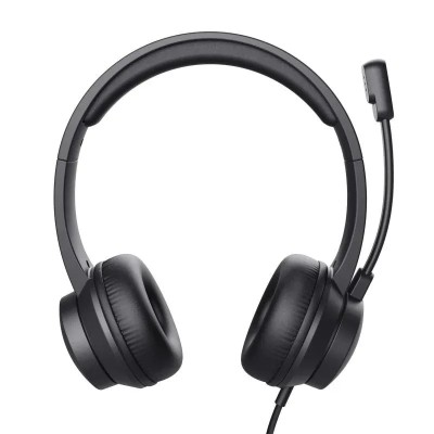 AURICULARES + MICROFONO TRUST HS-201 HEADSET USB BLACK