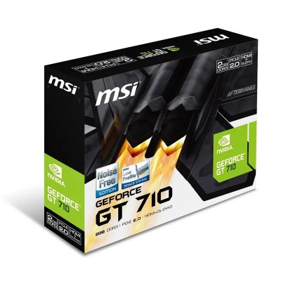 TARJETA DE VIDEO MSI GT710 2GB LP VGA HDMI DVI