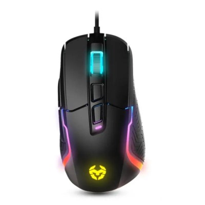 RATON KROM GAMING KICK RGB USB 1200DPI 7 BOTONES BLACK