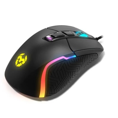 RATON KROM GAMING KICK RGB USB 1200DPI 7 BOTONES BLACK