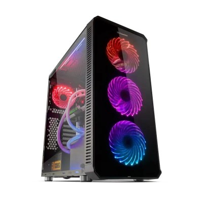 CAJA ORDENADOR GAMING NOX HUMMER TGX ATX RGB BLACK